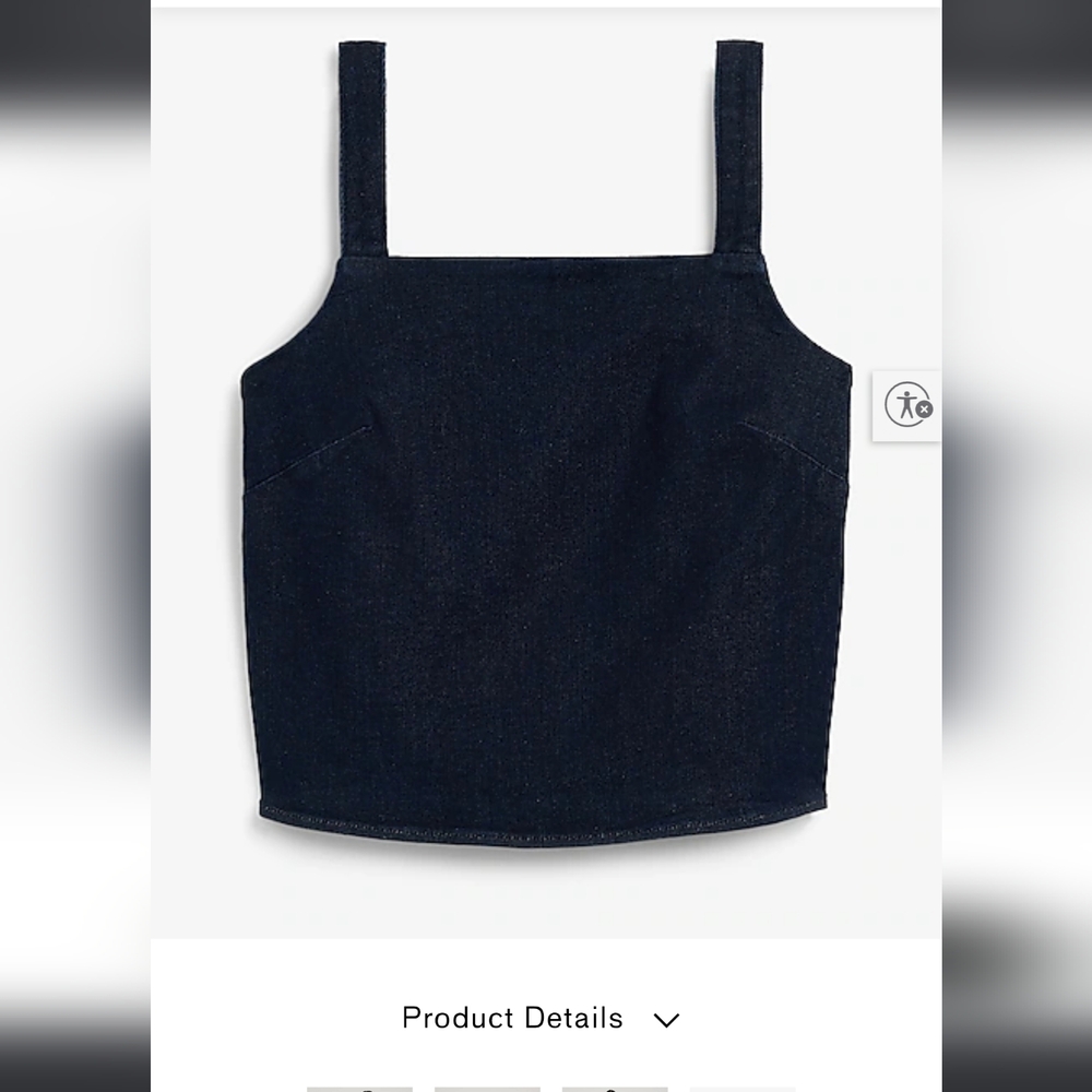 NWT Dark Wash EXPRESS DENIM TANK SIZE M